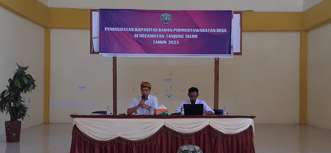KEGIATAN PENINGKATAN KAPASITAS BADAN PERMUSYAWARATAN DESA  SE KECAMATAN TANJUNG SELOR